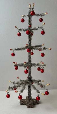 New Anthropologie/terrain Silver Tinsel Trees Vtg Inspired 2 Sizes - Your Choice - Image 1 of 2