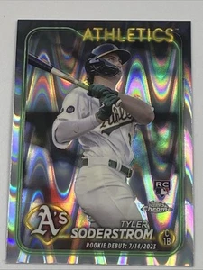 2024 Topps Chrome Update TYLER SODERSTROM #USC22 Rookie RayWave Refractor RC  - Picture 1 of 6