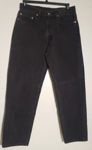 Vintage Y2K 1999 Levi's 550 schwarz Denim Jeans Herren 34 x 32 (eigentlich 32 x 30) - Bild 1 von 10