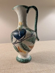 Vintage Cottage Core Vase Mini Flower Pattern Farmhouse Pitcher Bud - Picture 1 of 6