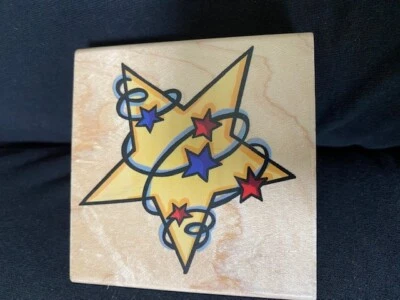 Резиновый штамп Swirling Star Q079 от Stampendous 2000 - Изображение 1 из 4