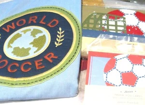 Corredor de mesa de fútbol mundial PBK Pottery Barn Kids 8 invitaciones 8 tarjetas de agradecimiento - Imagen 1 de 6
