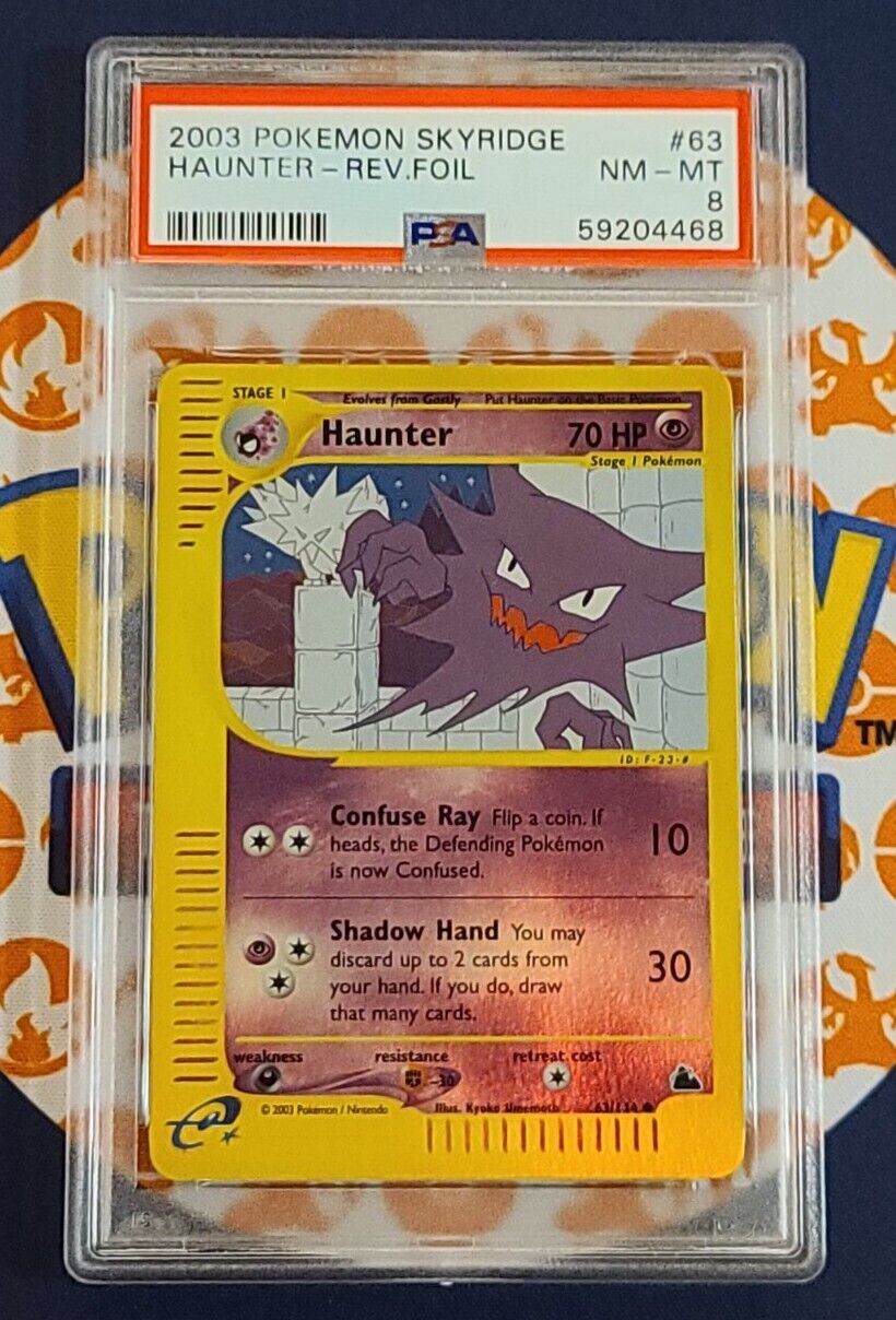 2003 Haunter #63 Reverse Holo Skyridge Pokemon Card PSA 8 NM-MT POP 7
