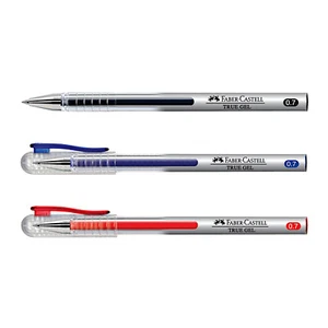 Faber Castell True Gel Pen | Smooth Gel Pen 0.7mm| Pack of 6 9 12 Red Black Blue - Picture 1 of 4
