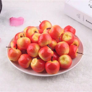 Pack of 50 Artificial Plastic Foam Apples Miniature Fruit Wedding Home Decor - Picture 1 of 8