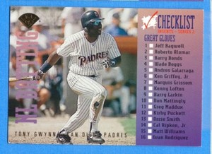 1995 Leaf Checklist #7 Tony Gwynn Padres