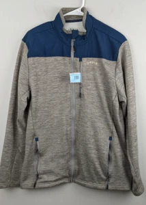Orvis Classic Collection Men's Full-Zip Fleece Jacket Gray Blue Medium - Picture 1 of 17