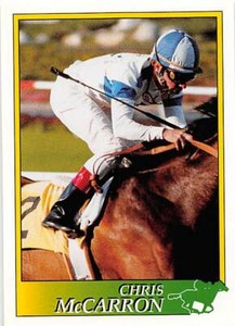 Chris McCarron trading card (Horse Racing) 1993 Jockey Star #12