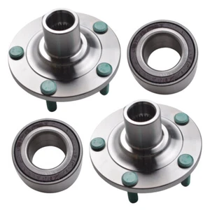 2 Pair Front Wheel Hub & Bearing Assembly Fits 05-13 Mazda 3 06-10 Mazda 5 - Picture 1 of 9