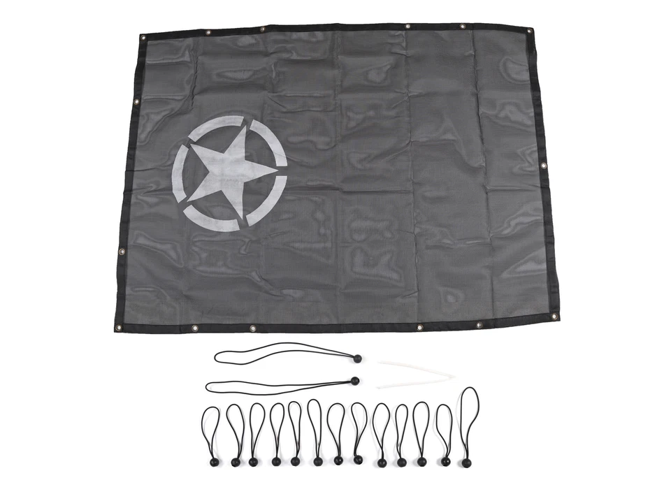 Sun Shade Top Cover Star Roof Mesh for Jeep JL 2018 2019 Parts Provides UV - Imagem 1 de 4