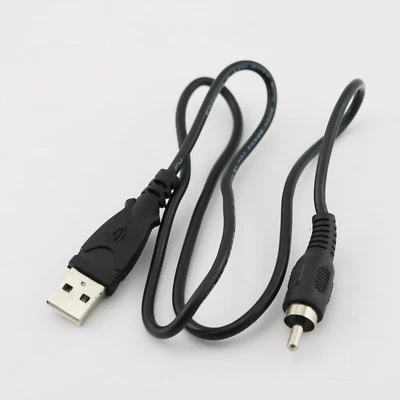 1pcs USB 2.0 A Male to RCA Phono Male Plug Adapter Cord Cable - Image 1 of 4