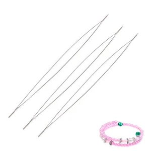Big Eye Beading Needles Handmade Pins Threading Tool Set for DIY Jewelry Making - Picture 1 of 9