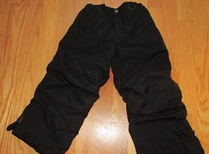 boys girls Lands End black squall ski snow pants sz 4 Grow a Long EUC - Picture 1 of 5