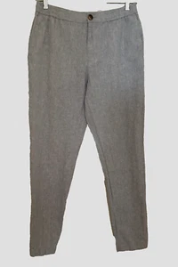 14th Union Casual  Gray Linen/Cotton Pocket Flat Front Lightweight Size M R3-O13 - Picture 1 of 9