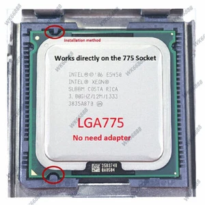 Procesador de CPU SLBM SLBM Intel Xeon E5450 cuatro núcleos LGA 775 3,Ghz - Imagen 1 de 1