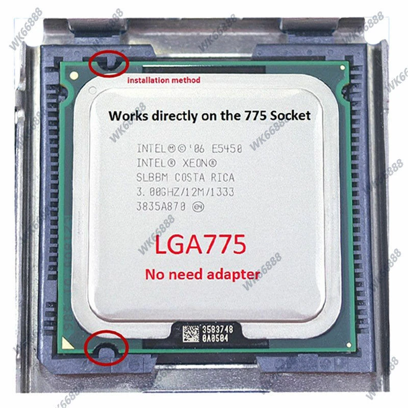 Intel Xeon E5450 quad-core LGA 775 3.Ghz SLBBM CPU processor - Image 1 of 1