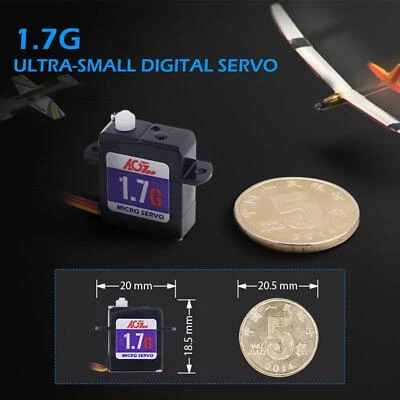 Ultra Nano Sub Micro Servo 1.7g für RC Segelflugzeug Flugzeug Dr F5T7 Auto M5X9 - Bild 1 von 4