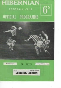 Hibernian v Stirling Albion 1965/66 Division 1 - Picture 1 of 1