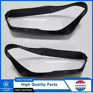 Pair Headlight Lens Cover Fits BMW X5 X6 G05 G06 2019-2022 Left & Right - Picture 1 of 11