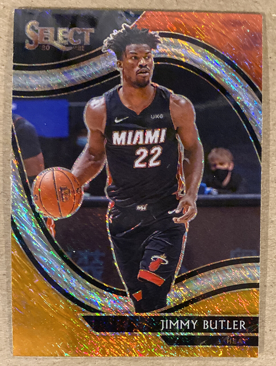 Jimmy Butler 2020-21 Select Courtside Red White Orange Shimmer Prizm SP #257