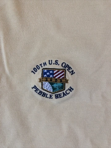 100th US Open 2000 Pebble Beach Polo Ralph Lauren Golf Shirt - Mens Large Cover