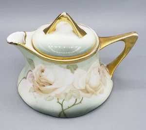 Royal Munich Empire ZS & Co Bavaria Hand Painted Lidded  Creamer Coffee Tea Pot - Picture 1 of 7