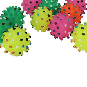 10Pcs/Set Dog Squeaky Balls Toy Dog Soft Balls Toy Puppy Dog Chewing Toys HOT