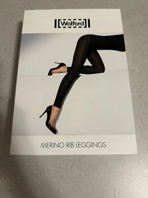 Nuevo con etiquetas Leggings Wolford Merino Rib, Color 4250 Moca, Talla L Foto 1 de 3