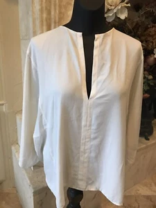 Helmut Lang Ivory oversized Silk Blouse ( S ) - Picture 1 of 8