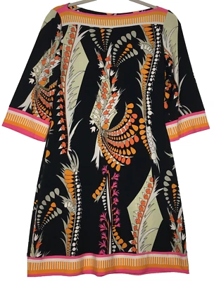 Vestido Ali Ro Manga 3/4 Para Mujer 6 Cuello Barco Pullover Ligero Elastizado Usado en Excelente Condición Foto 1 de 4