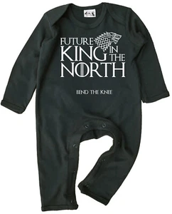 Juego de Tronos Bebé "Futuro Rey en el Norte" Mameluco Ropa GOT Niño Niña Regalo - Imagen 1 de 6
