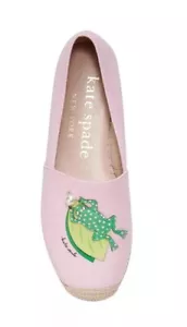 Kate Spade New York Ribbit Espadrille Slipper flache Schuhe in Pink/Grün Damen 9 neu im Karton - Bild 1 von 8