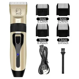 Professional Pet Dog Grooming Clipper Thick Fur Hair Trimmer Electric Shaver Set - Picture 1 of 5