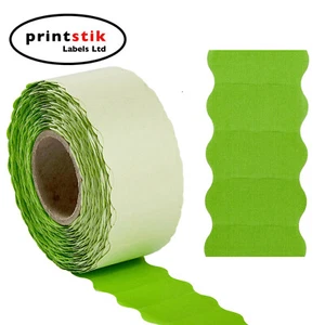 Price Gun Labels, 26x12mm, Green 15,000 labels, 1,500 per roll - Picture 1 of 4