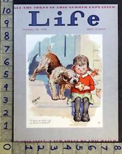1930 FRANCES EDWINA DUMM DOG EATING GIRL LUNCH DECOR LIFE ARTIST COVER FC2169 