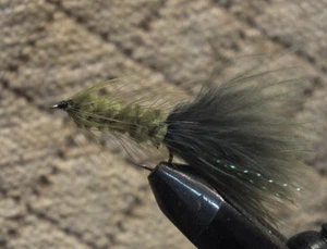 Woolly Bugger Olive Size 12 - 1 Dozen Wet Trout Fly F785 - Picture 1 of 1