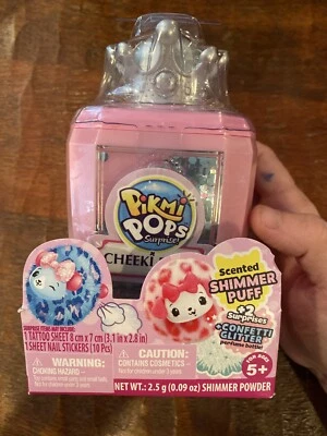 Pikmi Pops Pick Me Cheeki Puffs Perfumado Brillo Puff Peluche Corona Descarada Foto 1 de 4