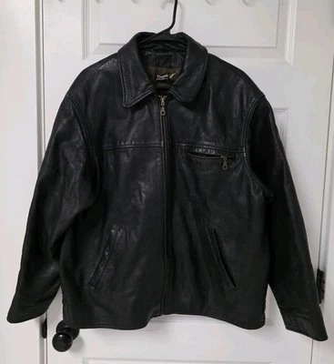 WILSONS THE LEATHER EXPERTS BLACK LEATHER COAT SZ XL - Image 1 of 4