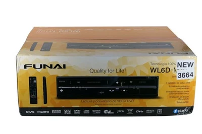Funai WL6D-M102 - DVD & VHS recorder (VHS copy to DVD) (NEW - BOXED) - Bild 1 von 2