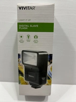 Vivitar Digital Concepts Slave Flash With Bracket For Digital/SLR/DSLR Camera - Image 1 of 3