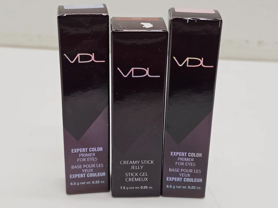 VDL Lot of 3 Eye Primer & Stick Jelly Serenity Original Gretel NIB Expired - Image 1 of 4