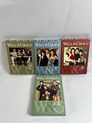 Will & Grace DVD Seasons 1-4 Complete TV Series Cast Debra Messing Foto 1 de 4