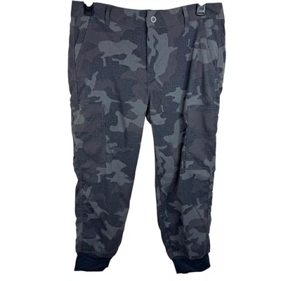 Prana Women's Sz 14 Sky Canyon Jogger Pant Gray Camo - Image 1 of 4