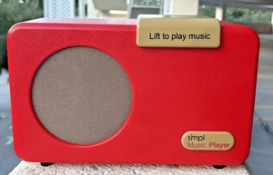 Simple SMPL Music Player Red MP3 Music Box for Alzheimer's & Dementia Patients - Picture 1 of 13