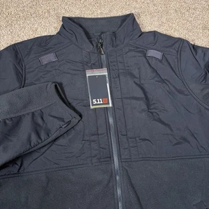 5.11 Tactical Fleece 2.0 Jacket Men’s 2XL Black Full Zip Lined Uniform Heavy - Picture 1 of 9