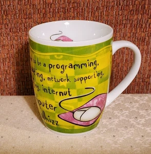 Worlds Greatest Computer Whizz Kaffeebecher Geschichte & Heraldik feines Porzellan - Bild 1 von 8