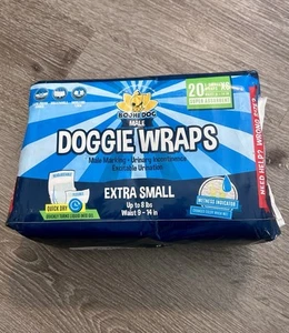 Bodhi Dog Disposable Male Doggie Wraps 20ct Super Absorbent Size XS New - Picture 1 of 12