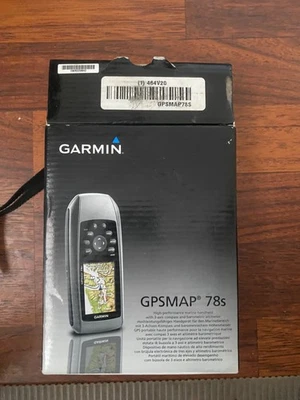 New Garmin GPSMAP 78s Handheld Marine GPS Bundle +8Gb micorSD Card Free Shipping - Image 1 of 4