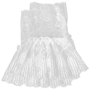 1 Pair Wrist Cuffs Lace Cuffs Detachable False Sleeves Women Dress Accessories - Picture 1 of 12