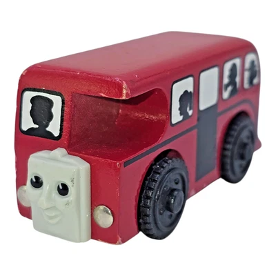 Thomas Wooden Railway Bertie 1997 motor de tren tanque rojo                          Foto 1 de 4